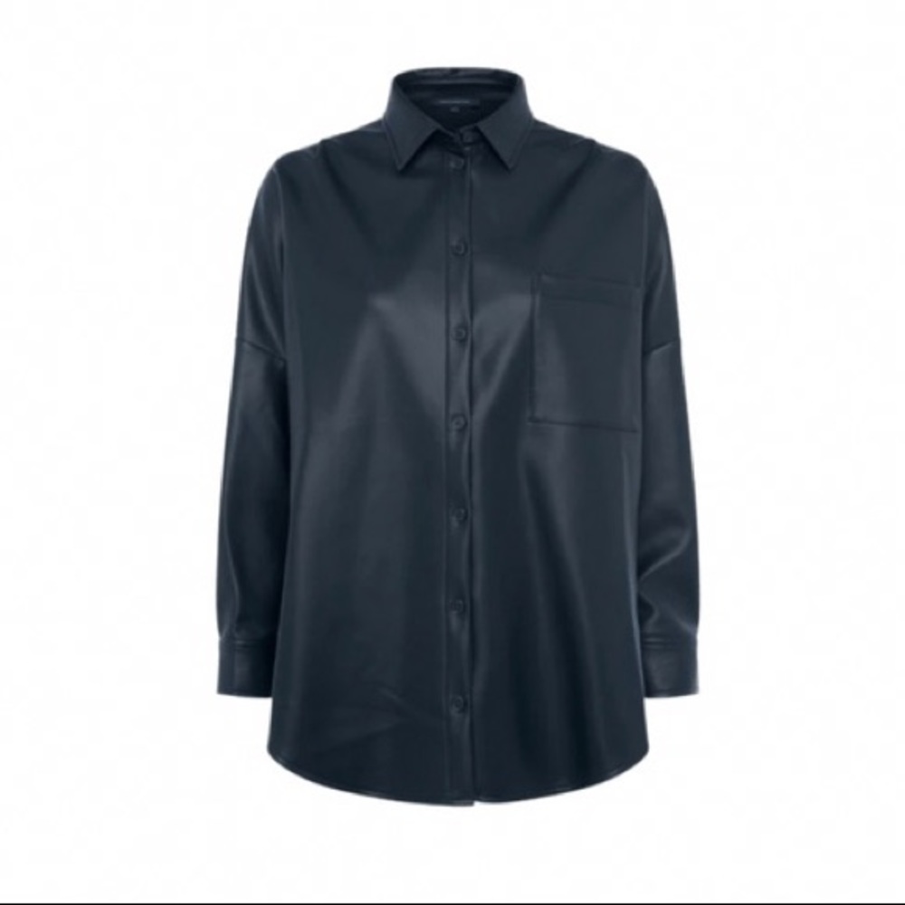 French Connection Leather Over-shirt